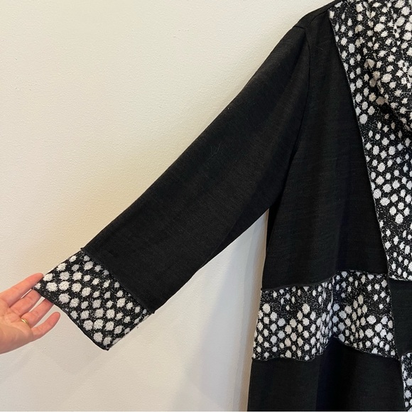 Ali Miles 1X Sweater Top Cowl Neck Art To Wear Artsy Plus Lagenlook Patchwork - Picture 4 of 11